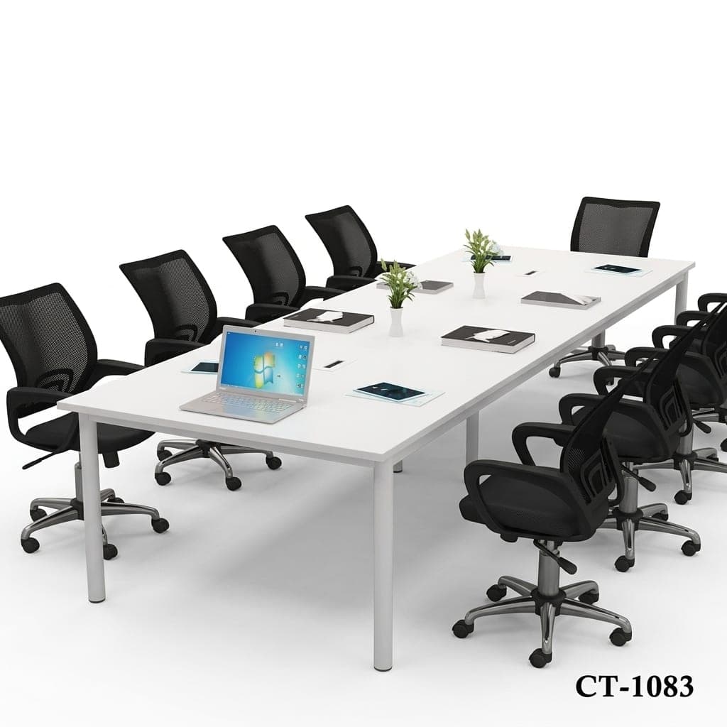 طاولة اجتماعات بيضاء — CT-1083